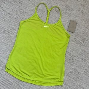 Nike Dri-fit Elastika Tank women’s training top in atomic green NWT Size Small